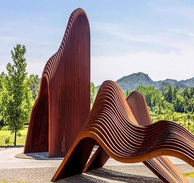 南召锈钢板造型